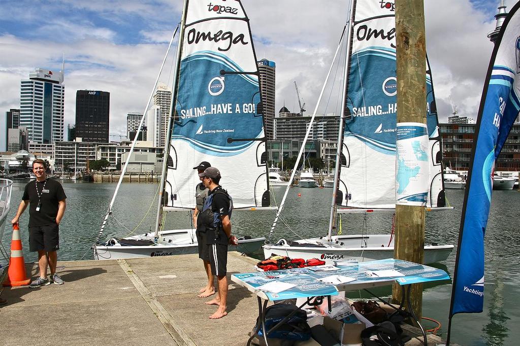 Auckland On The Water Boat Show - Day 1 - September 29, 2016 - Viaduct Events Centre - Yachting NZ Have a Go sailing opportunity © Richard Gladwell www.photosport.co.nz